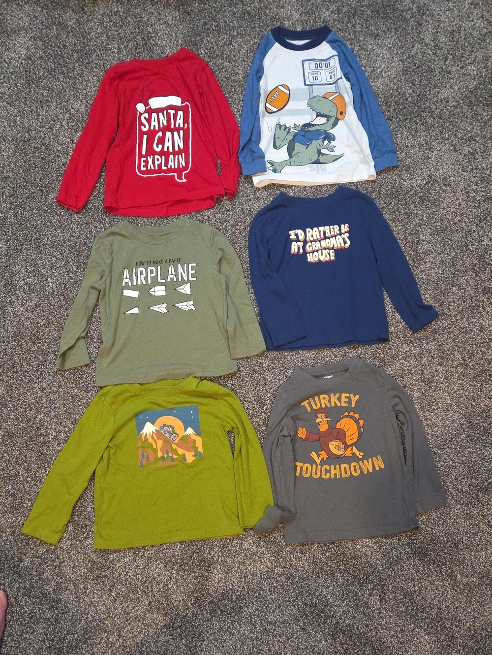2T Carter's And Okie Dokie Long Sleeve